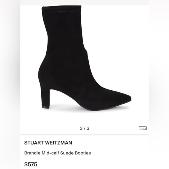 Stuart Weitzman Shoes - Like New Women’s Size 6 Stuart Weitzman Brandie Mid Calf Suede Booties In Black